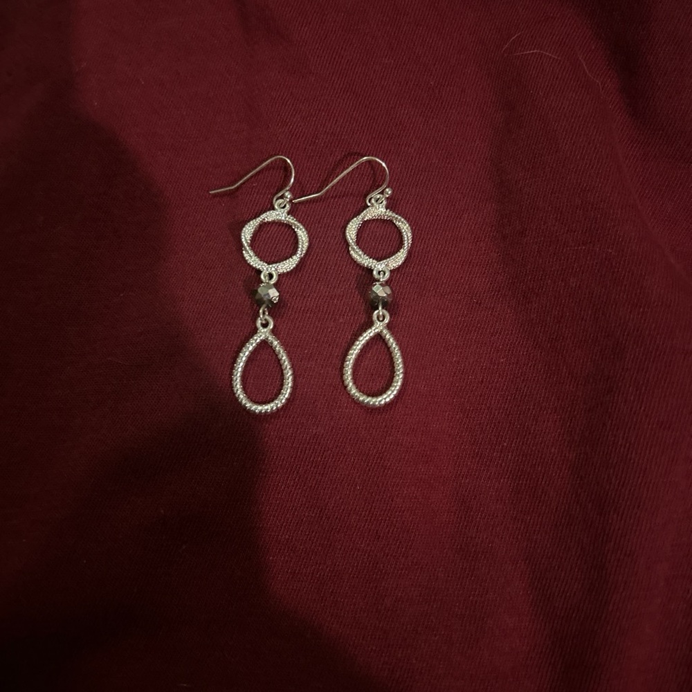 Elegant Silver Drop Earrings